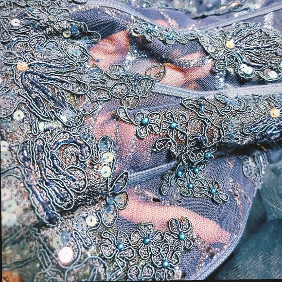 Layered Tulle Sequin Mermaid Prom/Pageant Dress - Picture 5 of 5